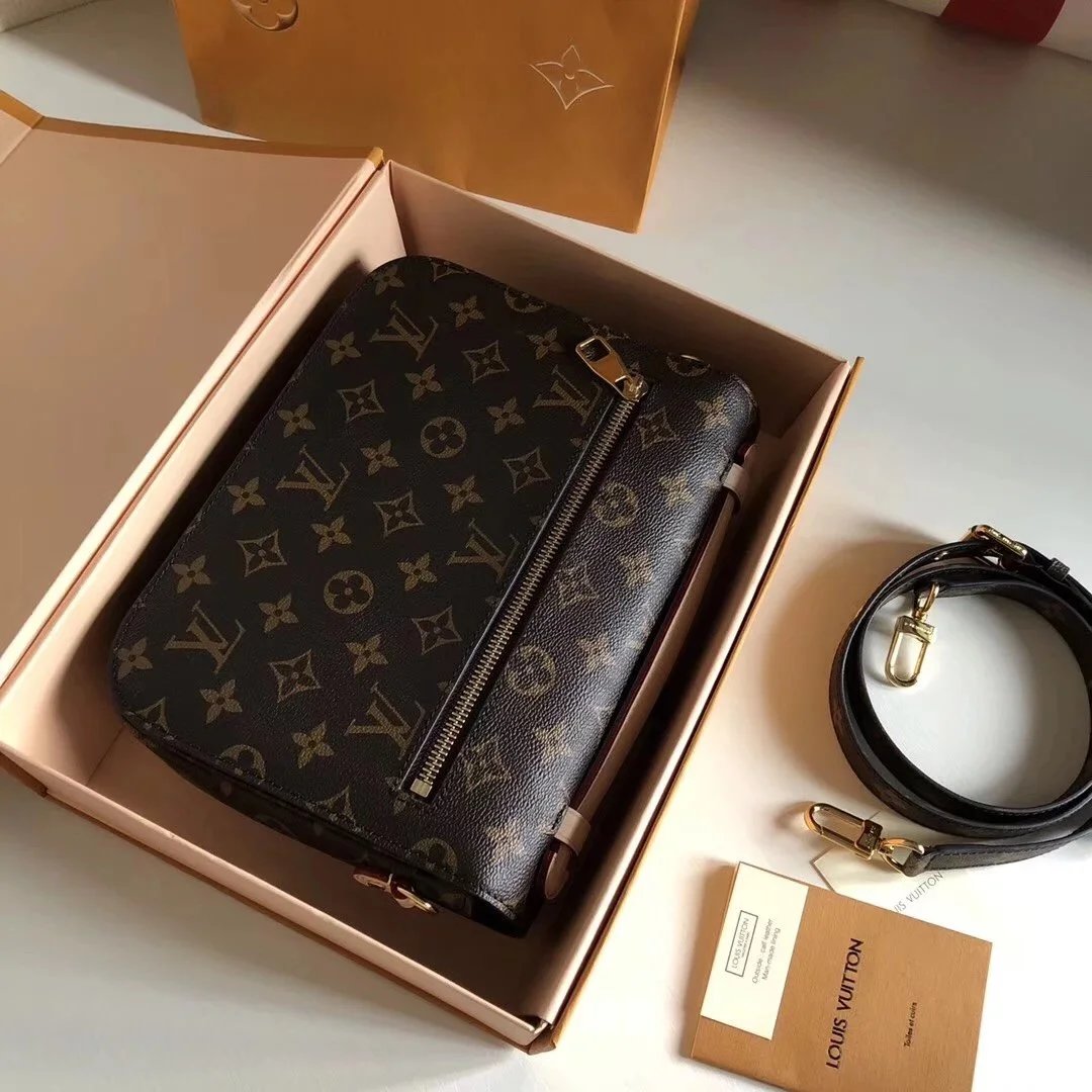 现货经典老花邮差包Metis单肩手提斜挎女包M40780 3