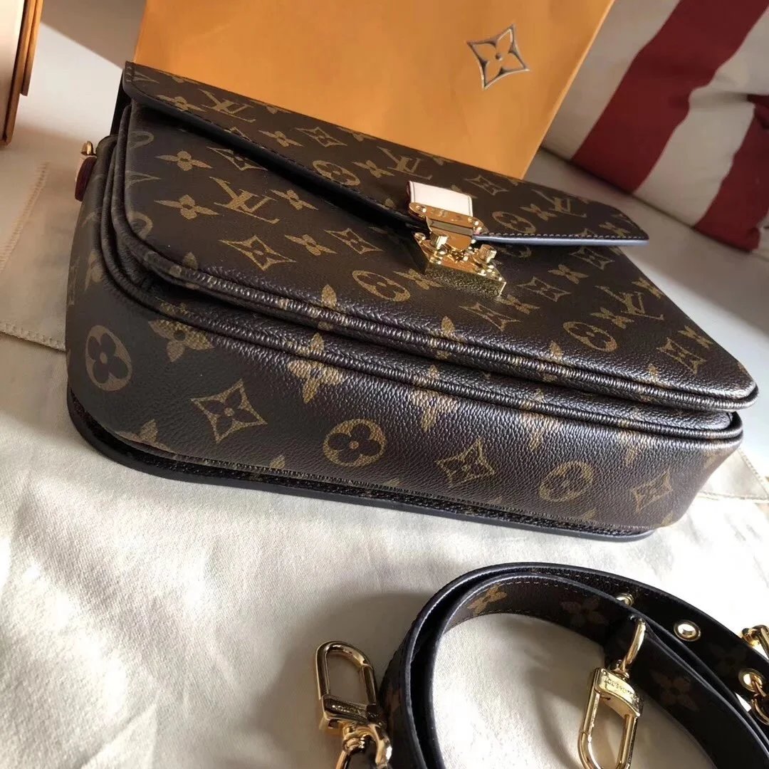 现货经典老花邮差包Metis单肩手提斜挎女包M40780 11
