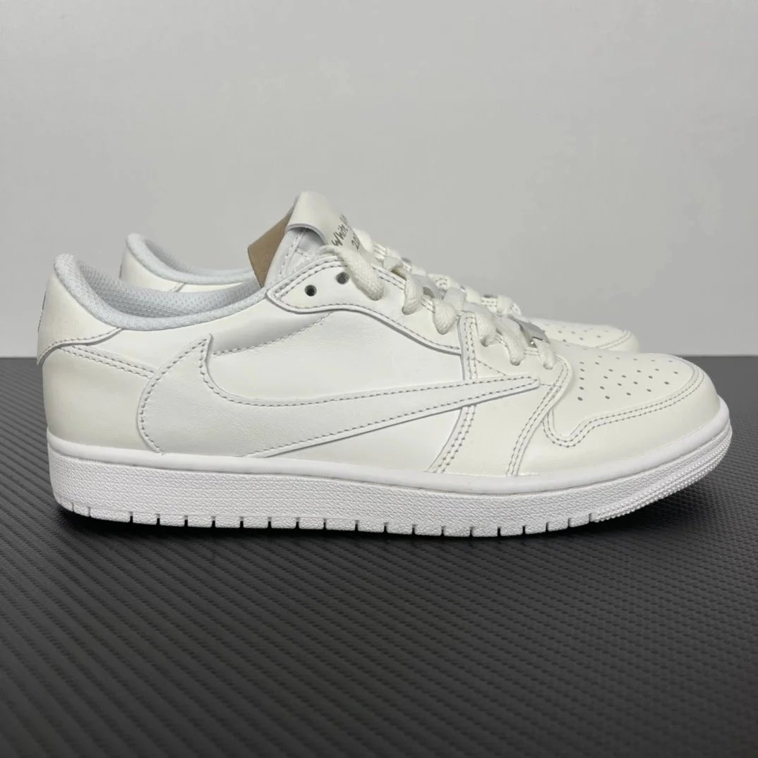AJ1 Qiao 1 TS Co branded Inverted Hook Low Help Family and Friends Limited Pure White! Item number: TD1228-111