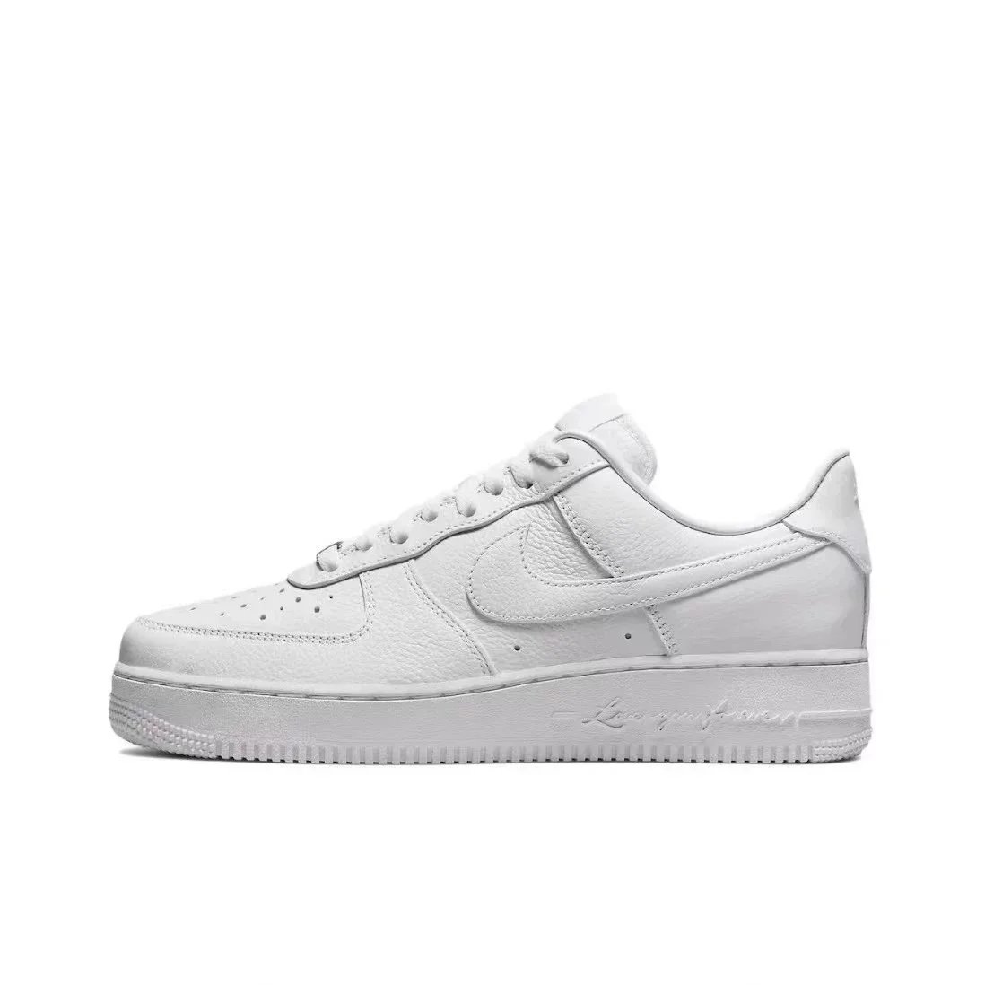[G Version] AF1 Drake Collaboration Pure White - Embossed Stripe CZ8065-100