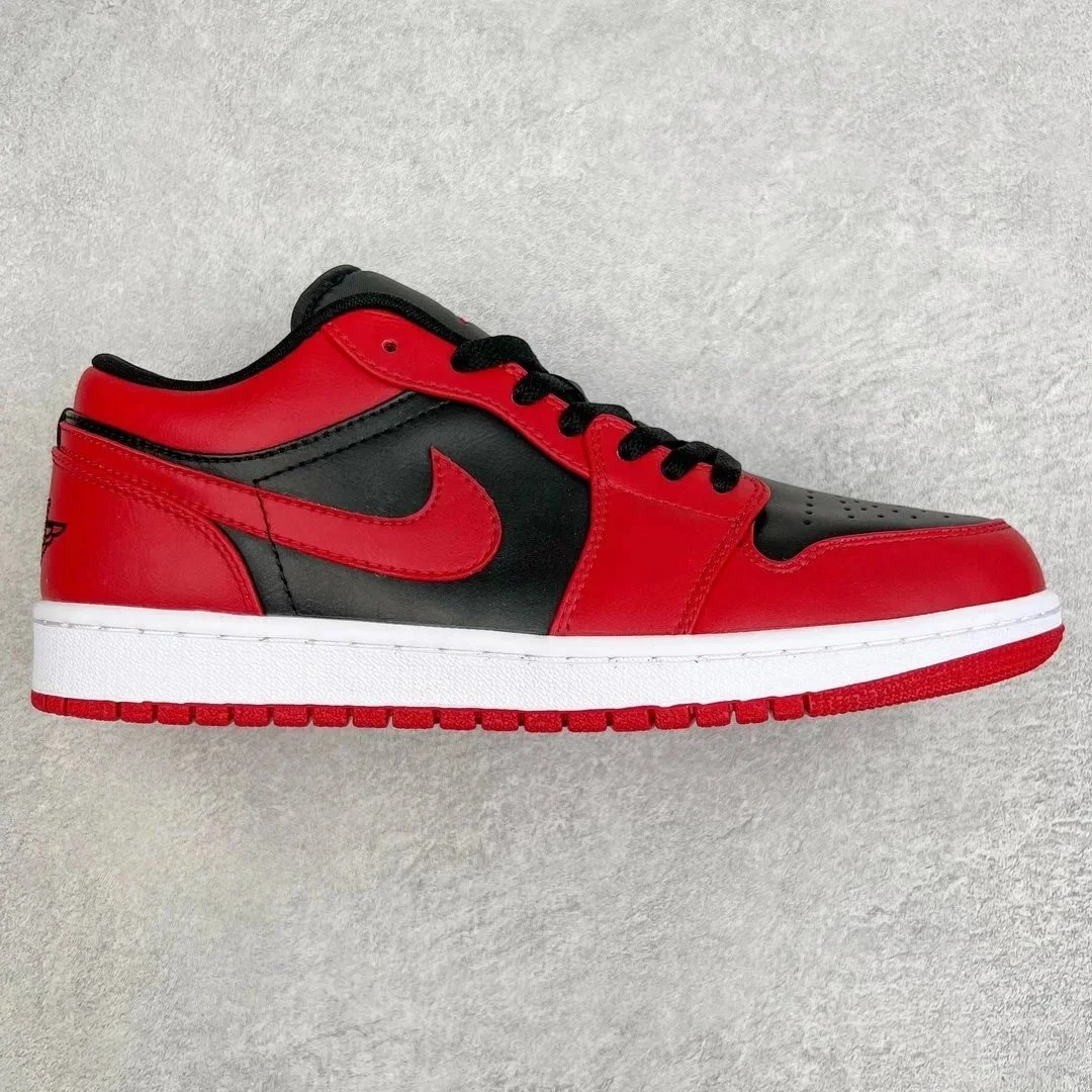 AJ1 Low Reverse Black Red 553560-606