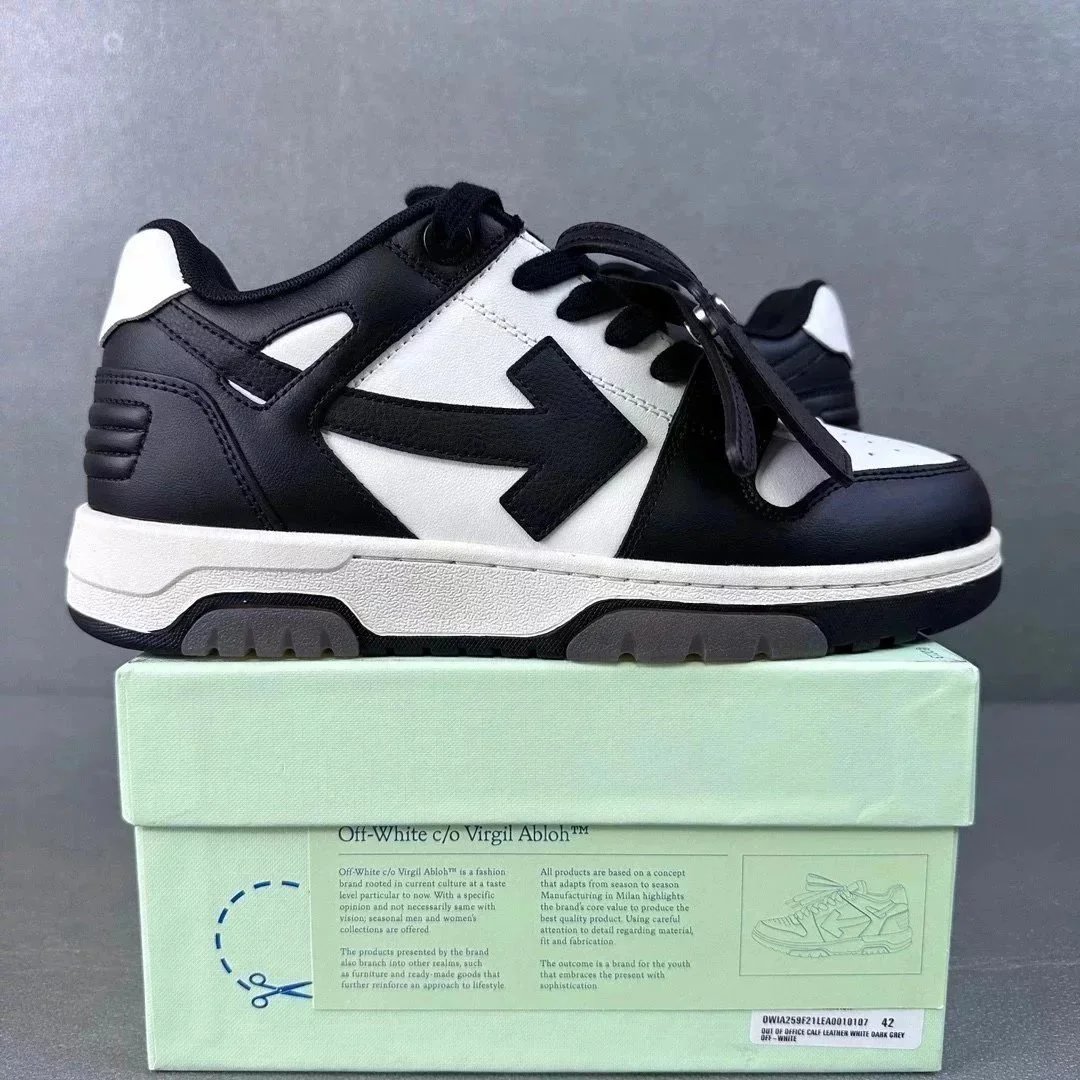 OW Arrow Shoes Black White 10107