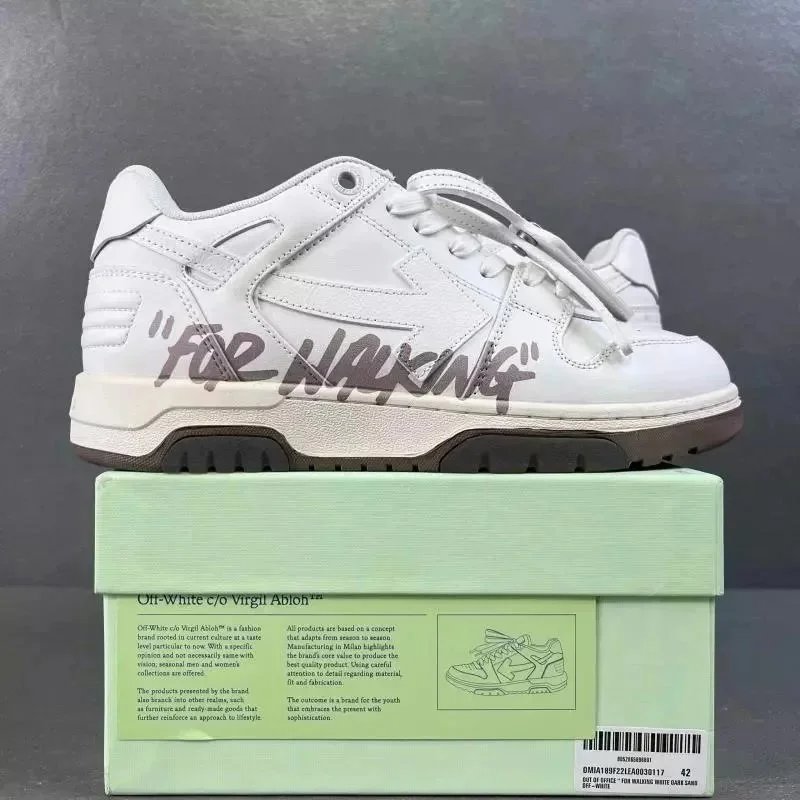 OW Arrow Shoes White Print 30117