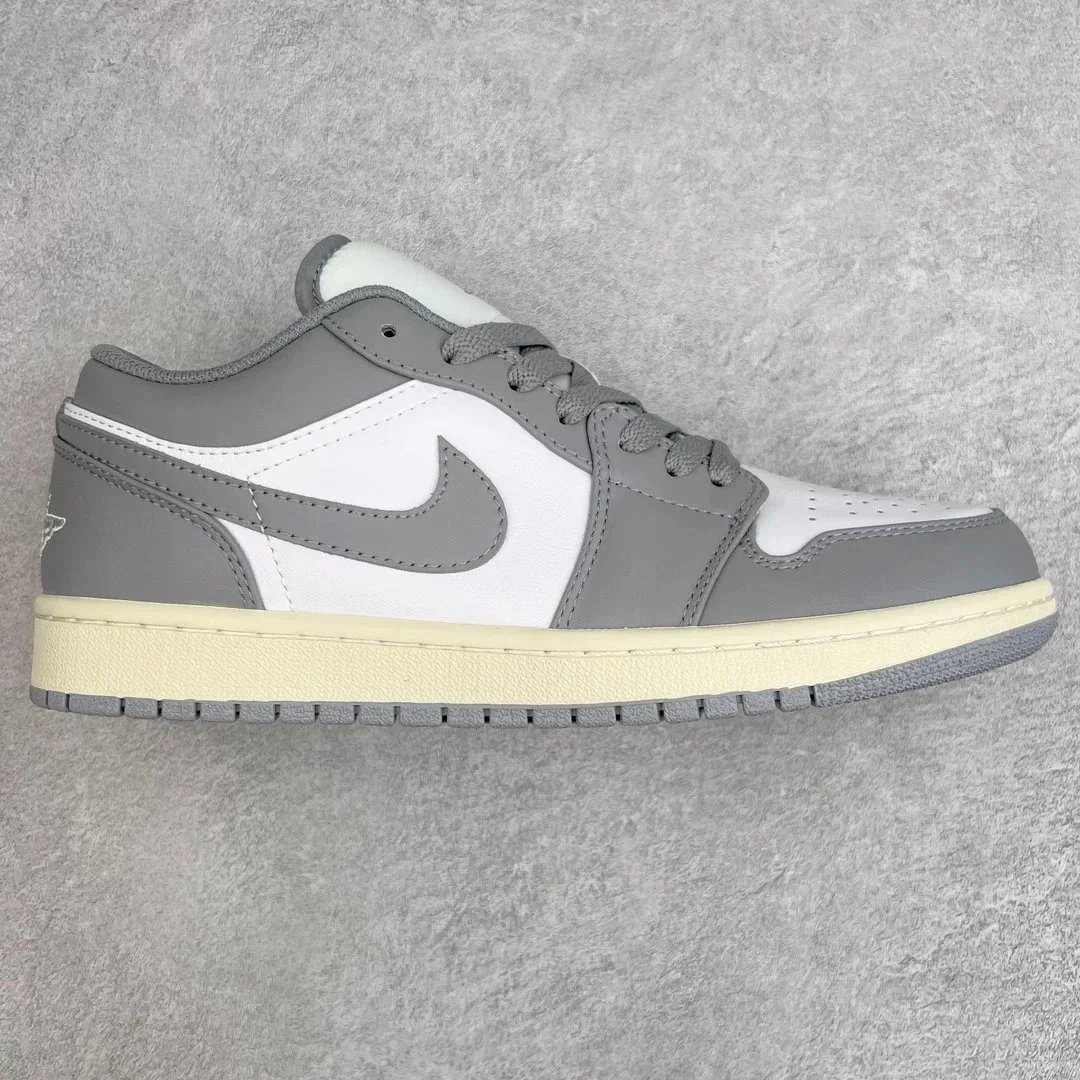 AJ1 Low Grey White 553558-053