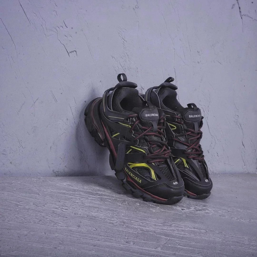 Balenciaga 3.0 Black Wine Red Yellow 16162