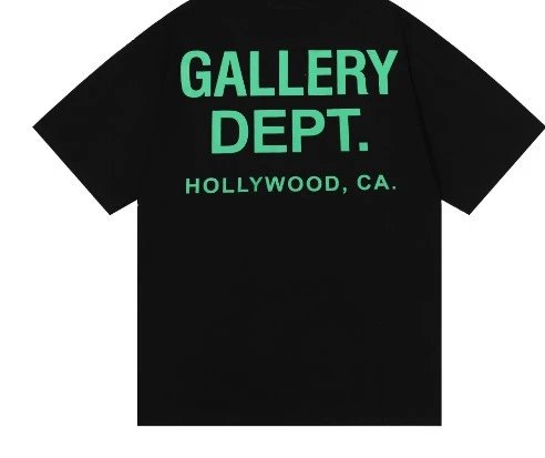 Black with Green Print