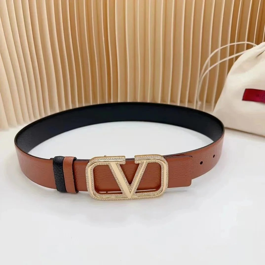 Valentino Belts VLogo Signature buckle — Orange