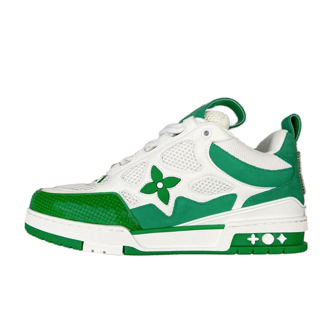 Unbranded Sneakers Low-Top Skate with Floral Motifs — 01# Green