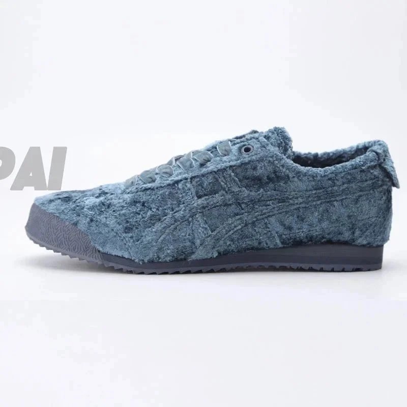 Onitsuka Tiger Sneakers Mexico 66 low-top lace-up — navy blue velvet 66/