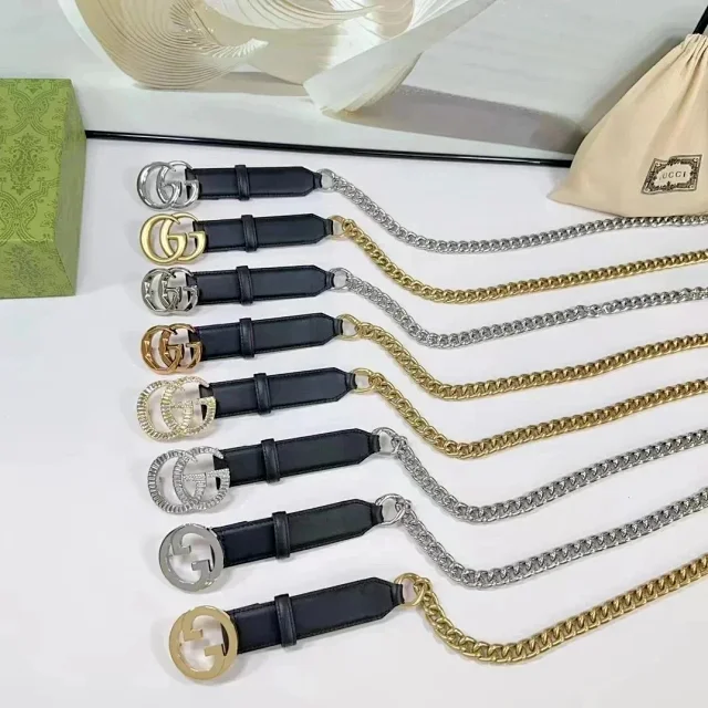 Gucci Belts Double G Buckle Chain Belt product detail image 1