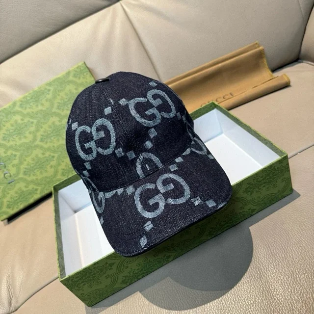 Gucci Hats Logo-print baseball cap product detail image 41