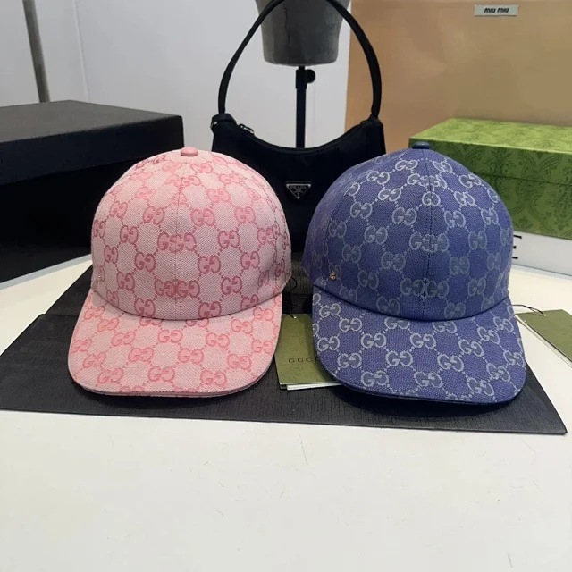 Gucci Hats Logo-print baseball cap product detail image 53