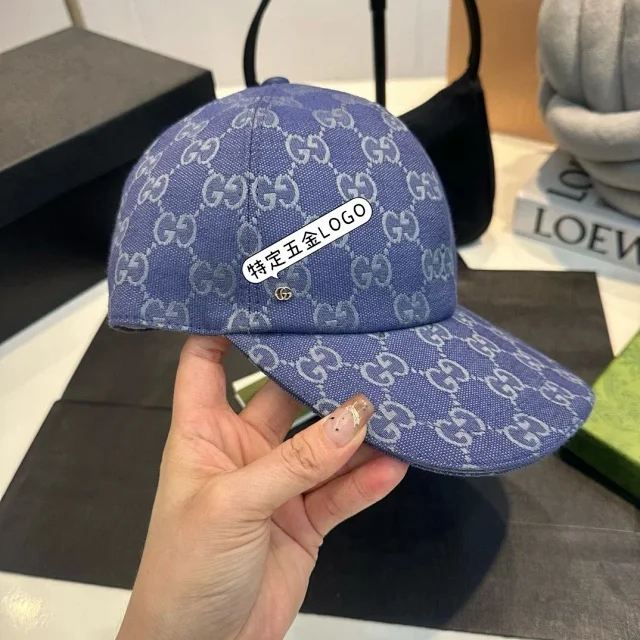 Gucci Hats Logo-print baseball cap product detail image 58