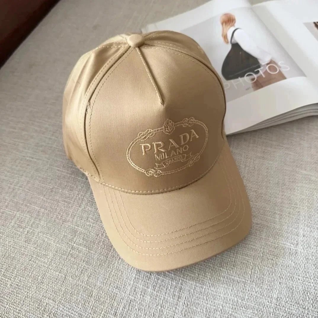 Prada Hats Triangle Plaque Baseball Cap — 31