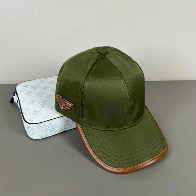 Prada Hats Triangle Plaque Baseball Cap product detail image 31