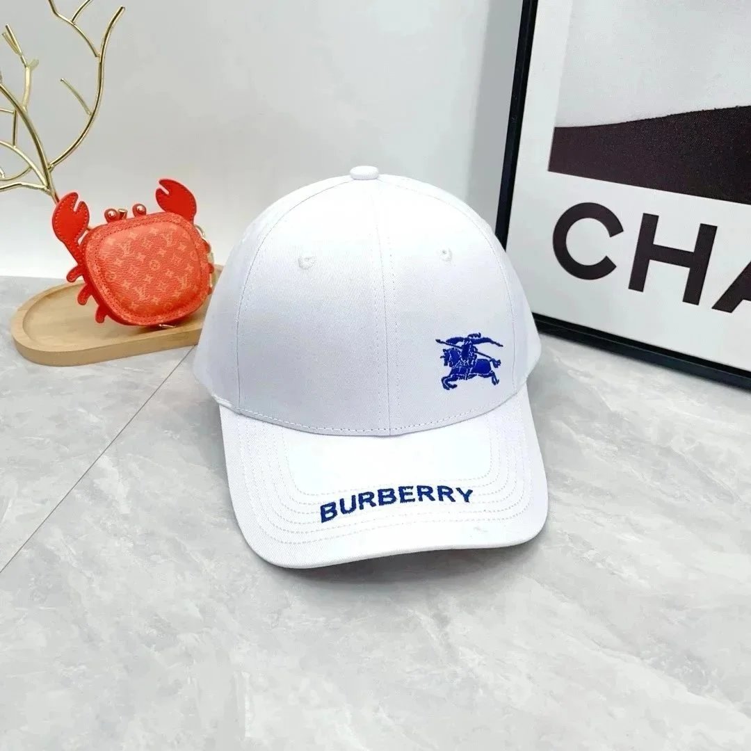 Burberry Hats Check Pattern Baseball Cap — 25