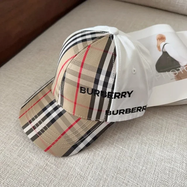 Burberry Hats Check Pattern Baseball Cap product detail image 10