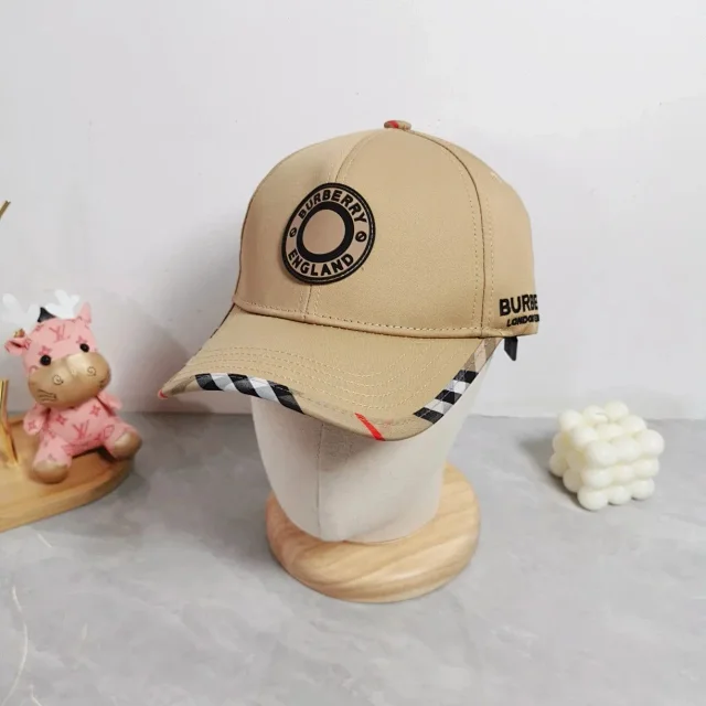 Burberry Hats Check Pattern Baseball Cap product detail image 18