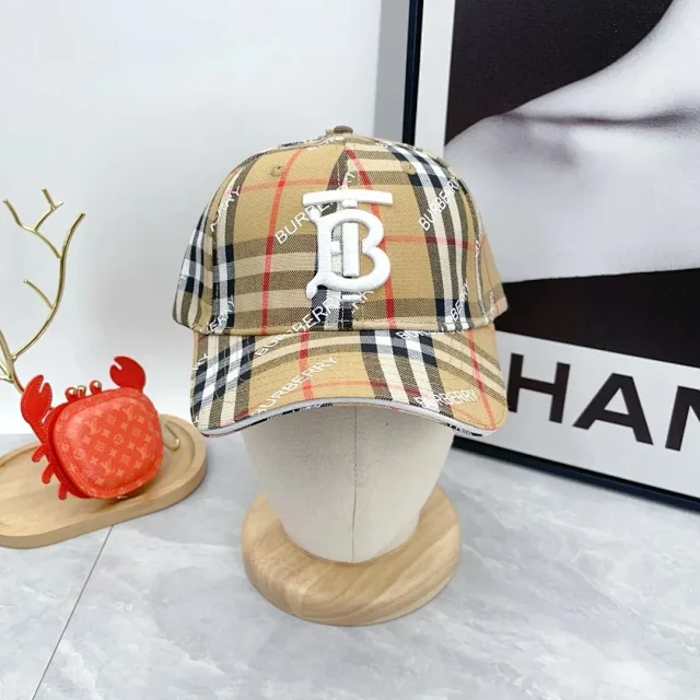 Burberry Hats Check Pattern Baseball Cap product detail image 24