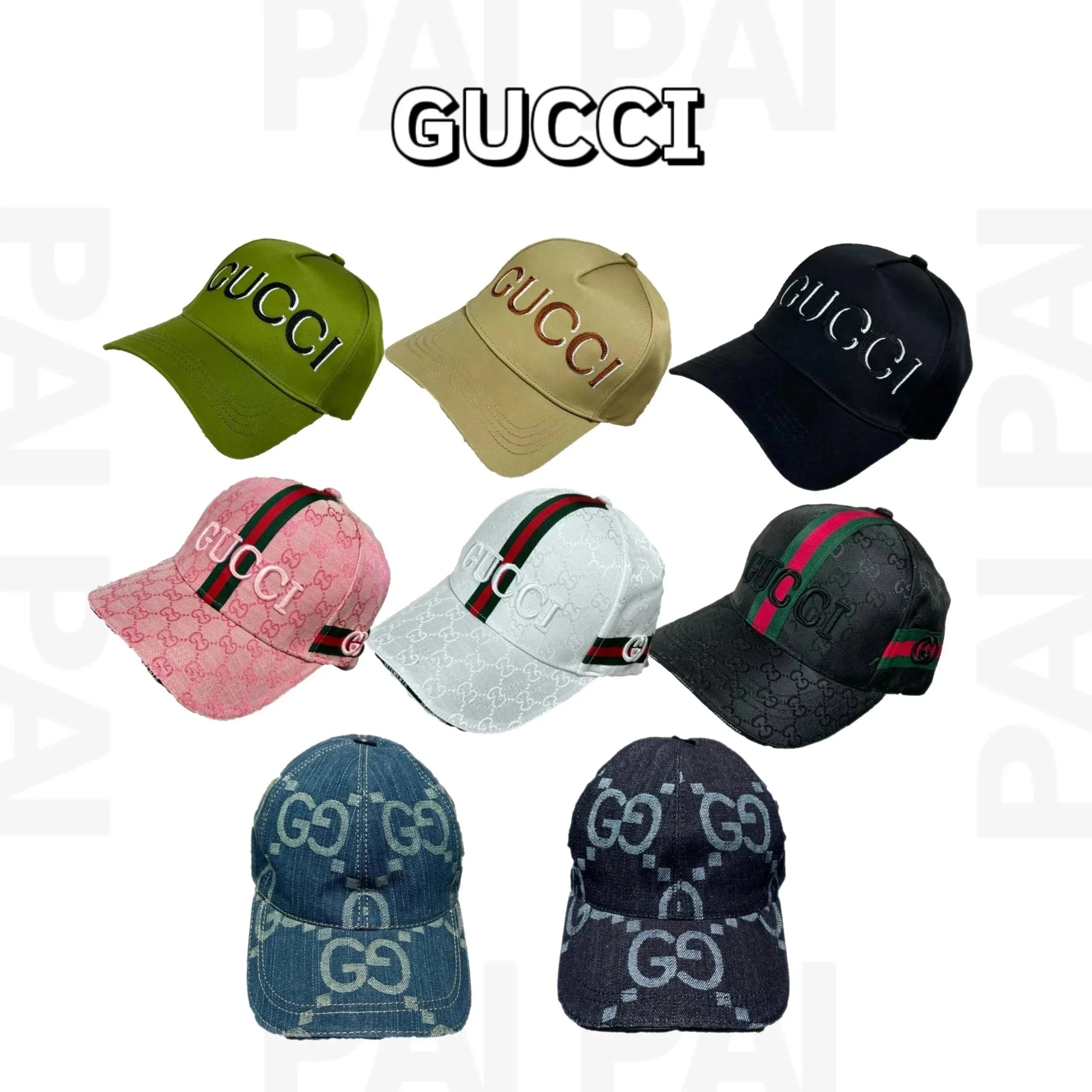 Gucci Hats Logo-print baseball cap image 1