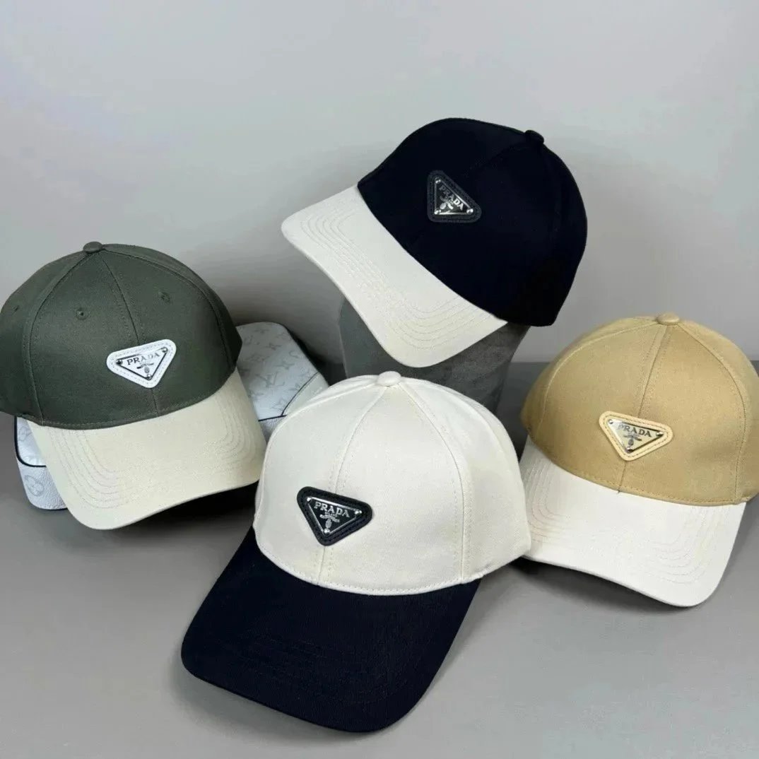 Prada Hats Triangle Plaque Baseball Cap image 2