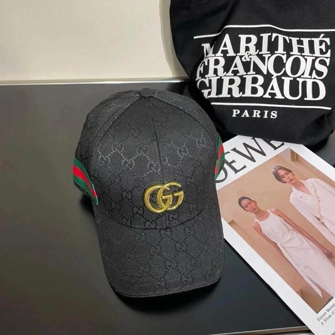 Gucci Hats GG Monogram Baseball Cap — 23