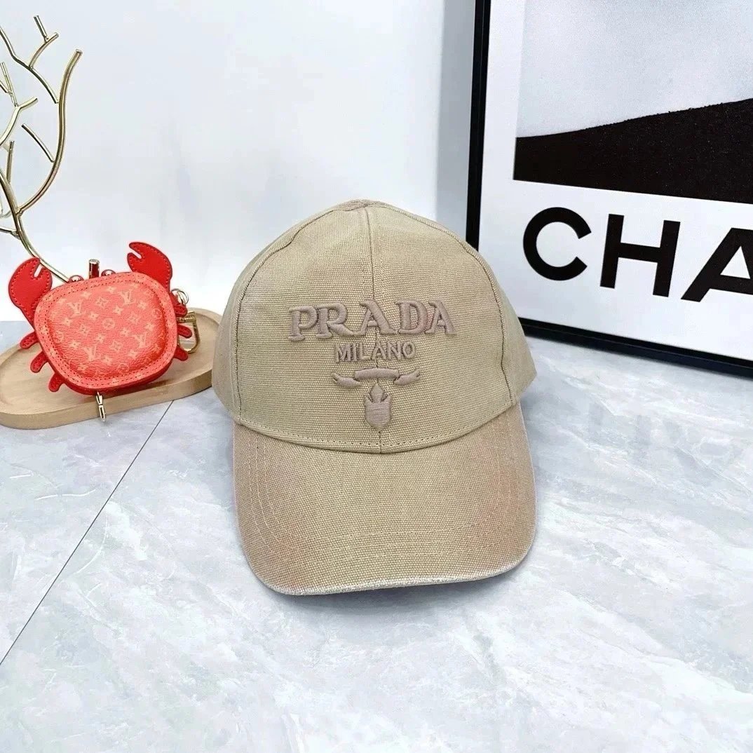 Prada Hats Triangle Plaque Baseball Cap — 20