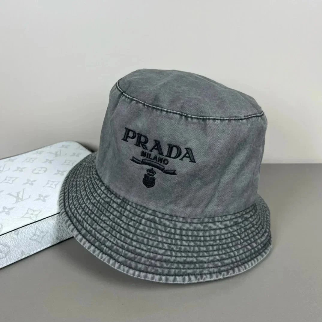 Prada Hats Triangle Plaque Baseball Cap — 28
