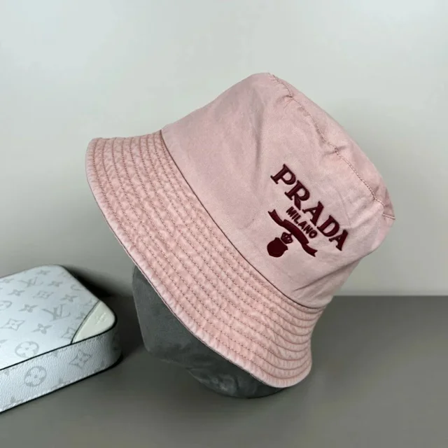 Prada Hats Triangle Plaque Baseball Cap product detail image 57