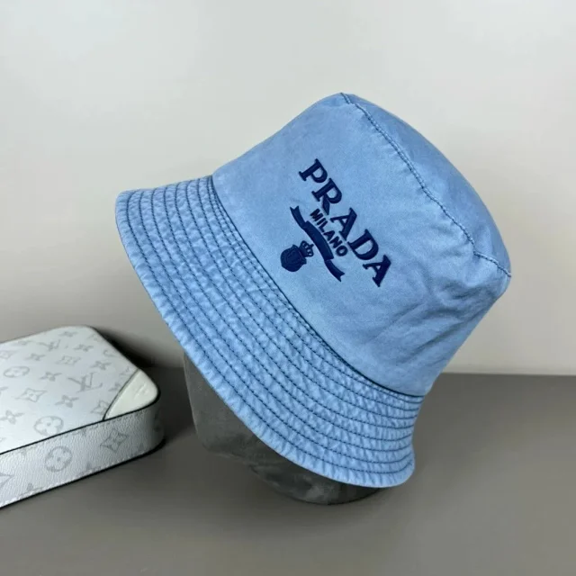 Prada Hats Triangle Plaque Baseball Cap product detail image 60