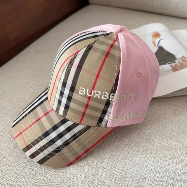 Burberry Hats Check Pattern Baseball Cap product detail image 2