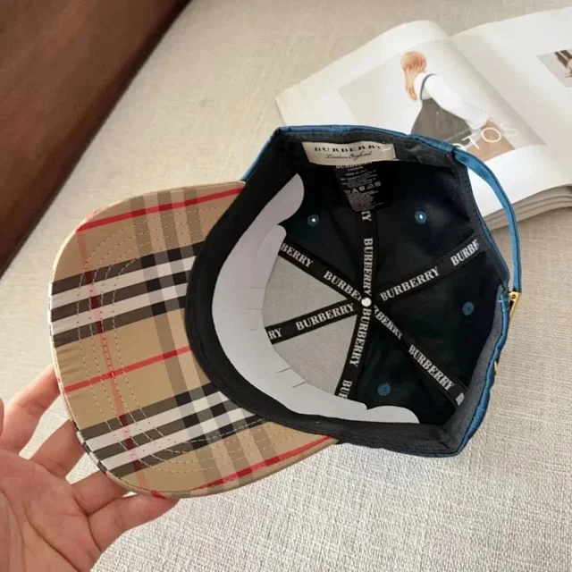 Burberry Hats Check Pattern Baseball Cap product detail image 5