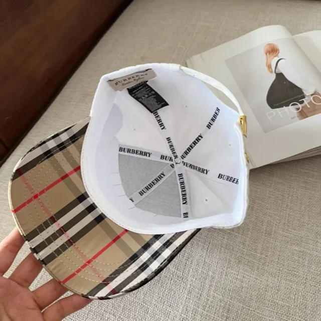 Burberry Hats Check Pattern Baseball Cap product detail image 11