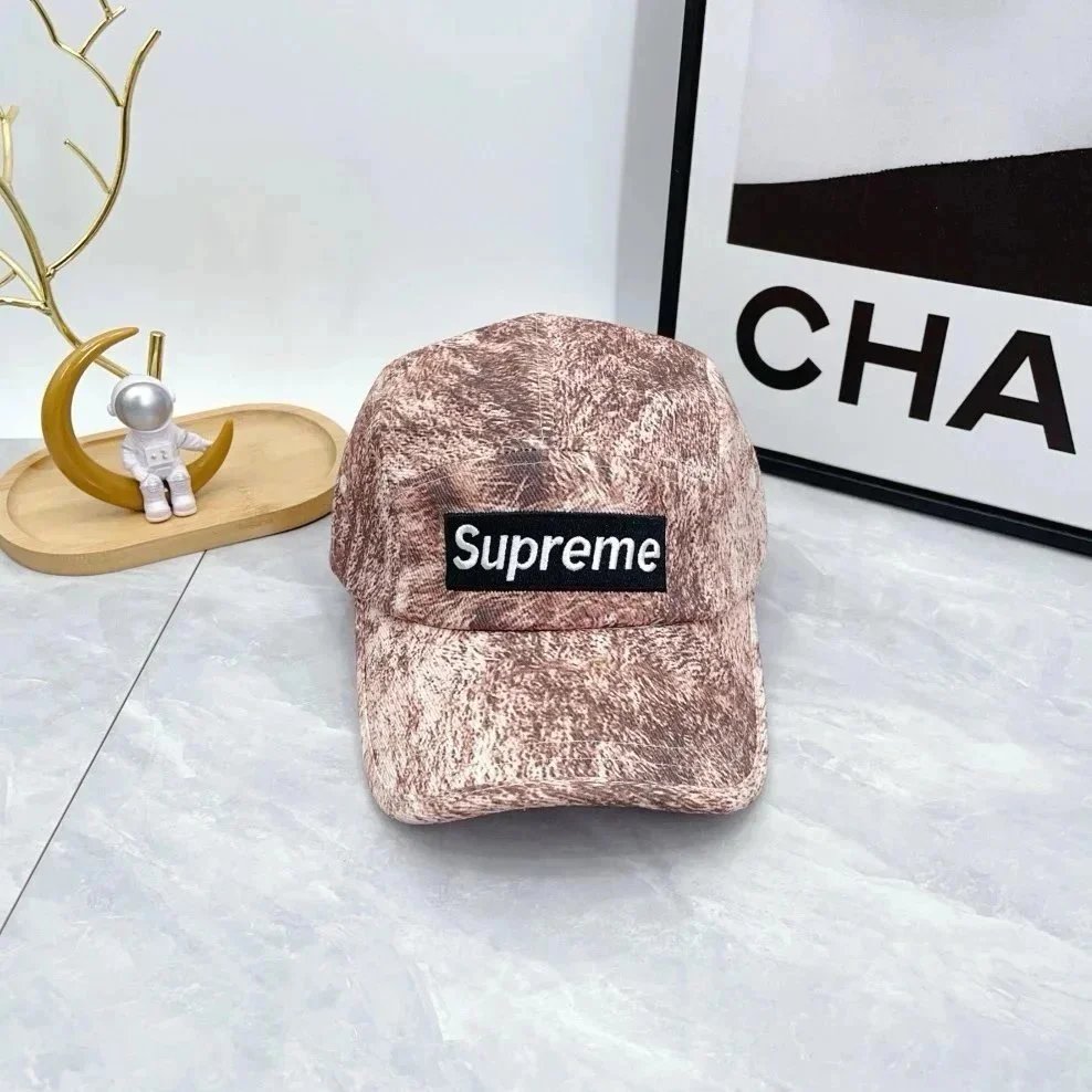 Supreme Hats Distressed Wash Baseball Cap — 3