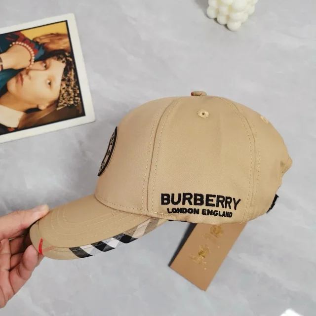 Burberry Hats Check Pattern Baseball Cap product detail image 19