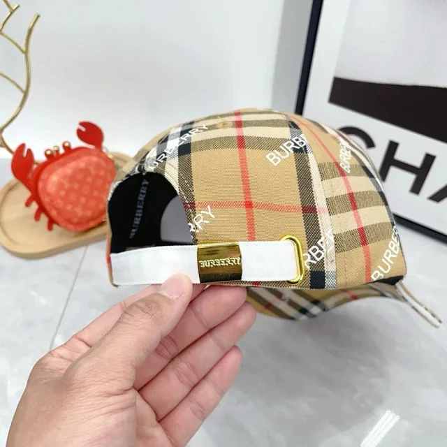 Burberry Hats Check Pattern Baseball Cap product detail image 25