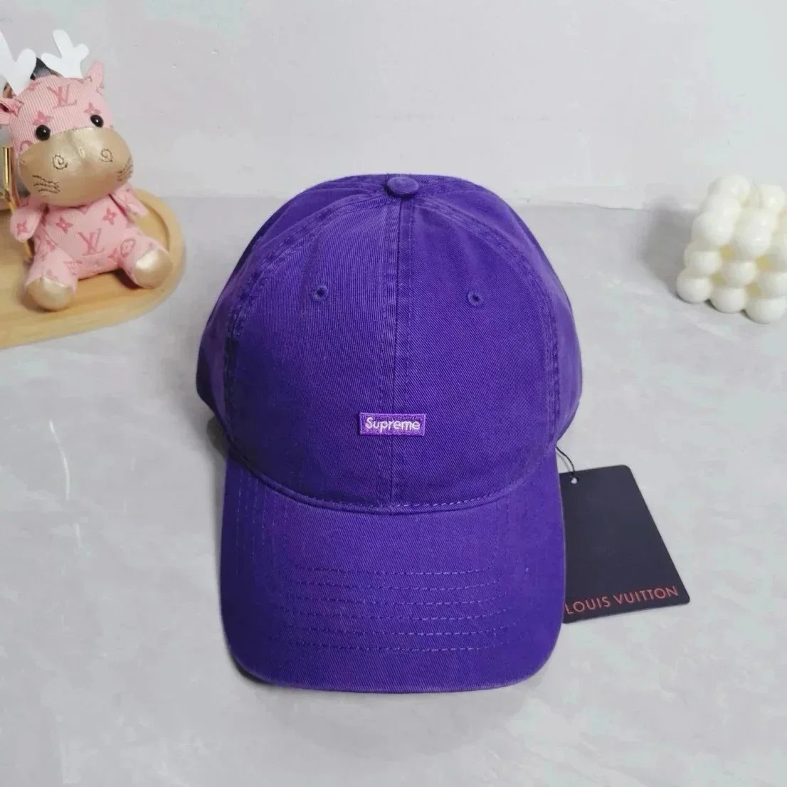 Supreme Hats Distressed Wash Baseball Cap — 8