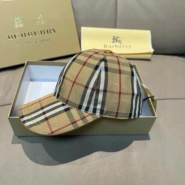 Burberry Hats Check Pattern Baseball Cap product detail image 32
