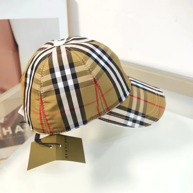 Burberry Hats Check Pattern Baseball Cap product detail image 68