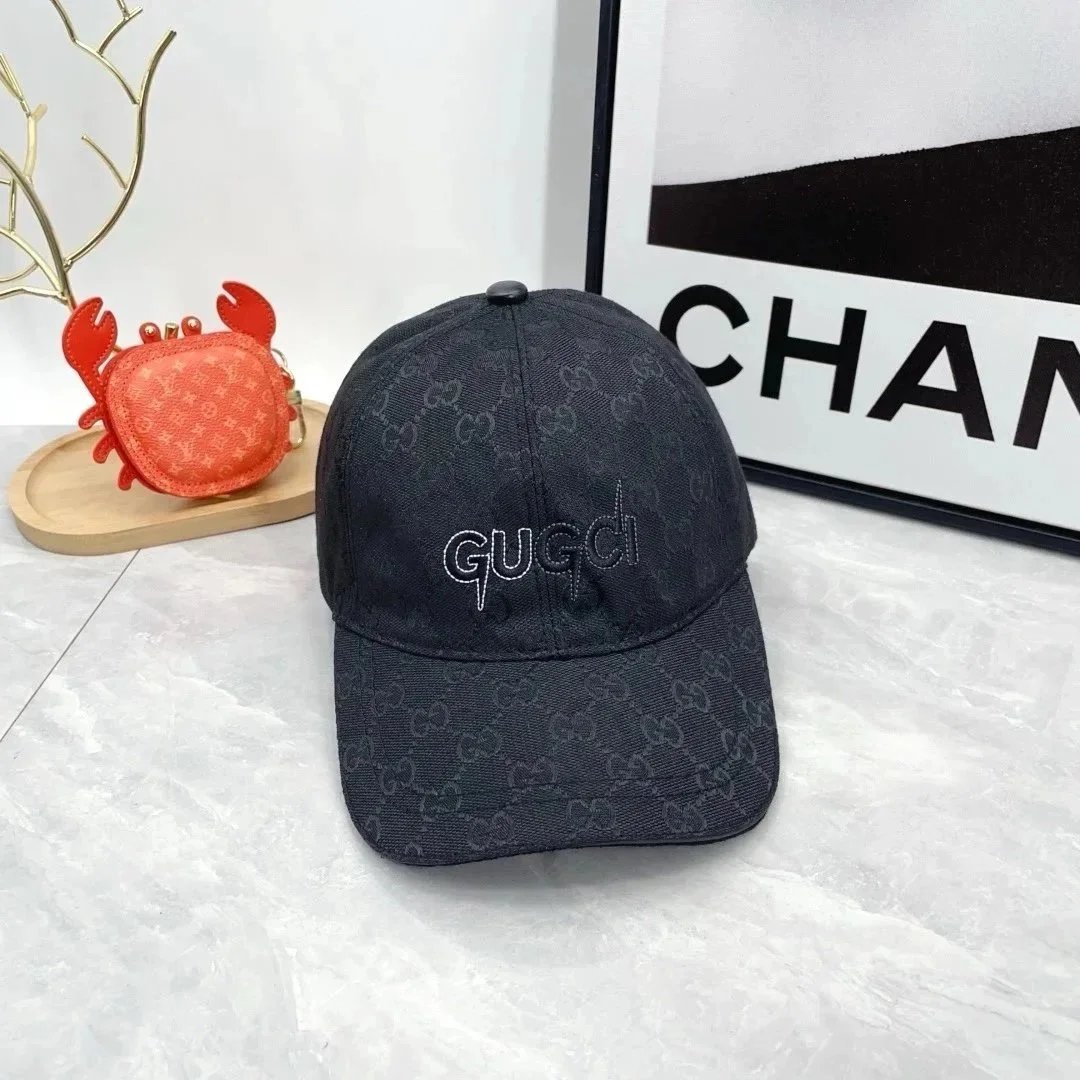 Gucci Hats GG Monogram Baseball Caps — 16