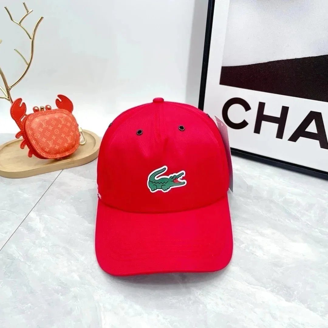 Lacoste Hats Crocodile Logo Baseball Cap — 17
