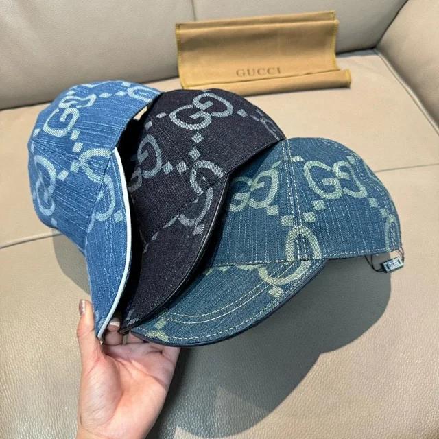 Gucci Hats Logo-print baseball cap product detail image 38