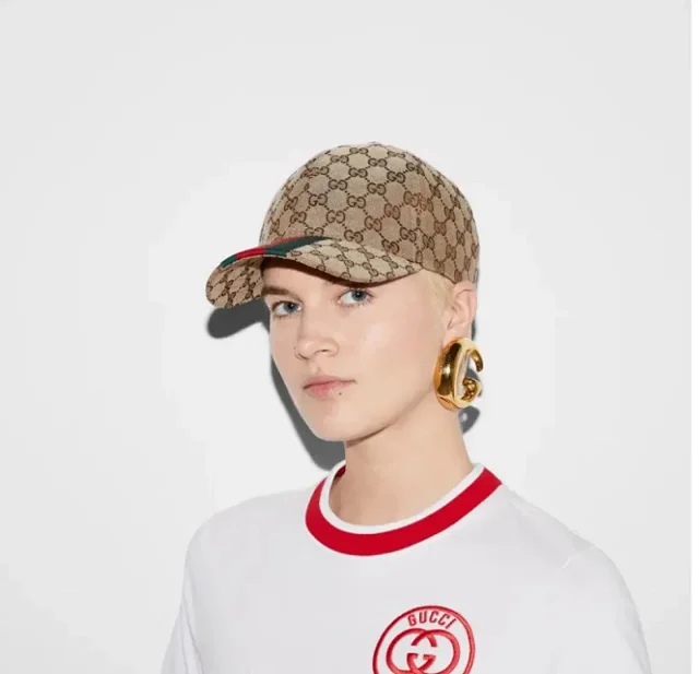 Gucci Hats Logo-print baseball cap product detail image 51