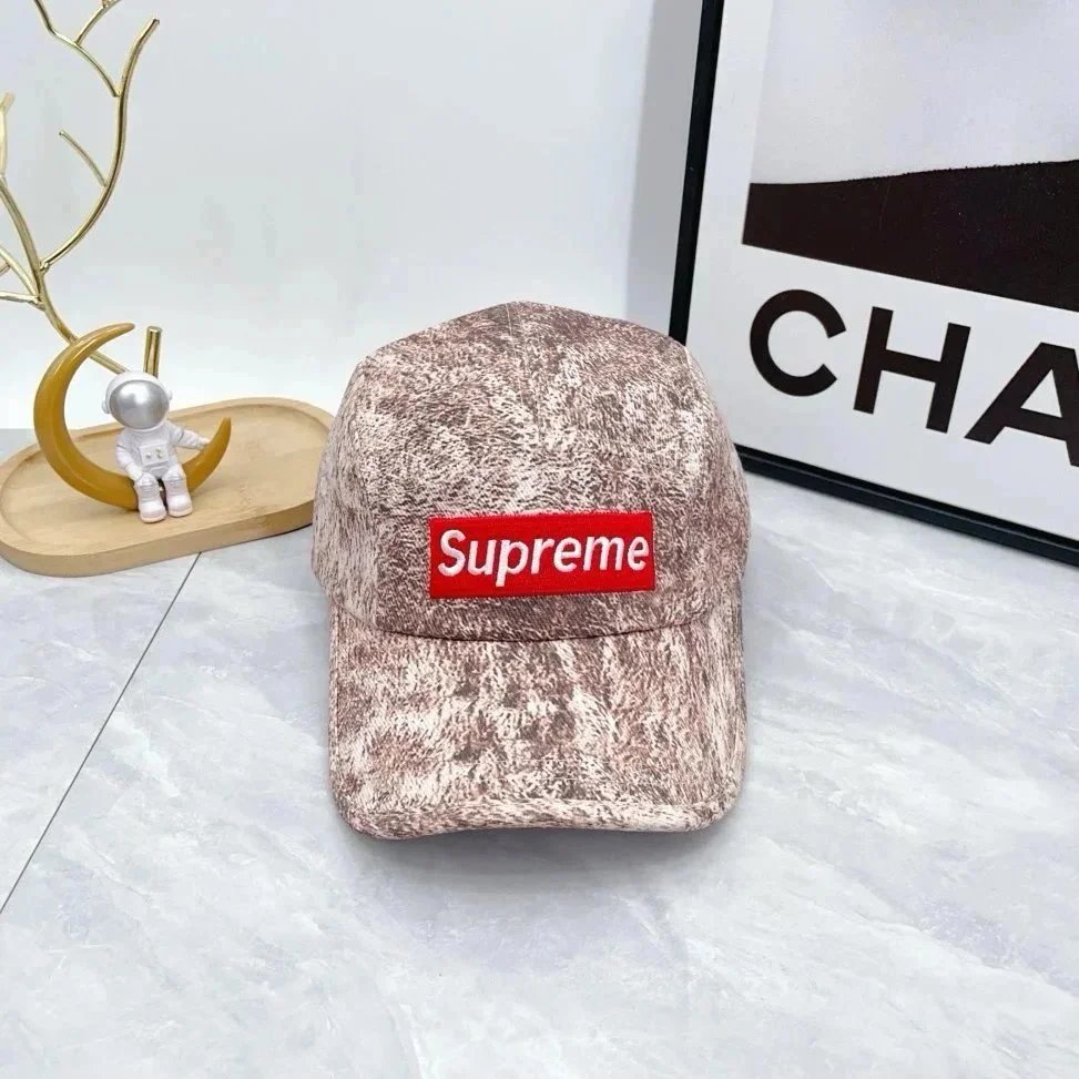 Supreme Hats Distressed Wash Baseball Cap — 4