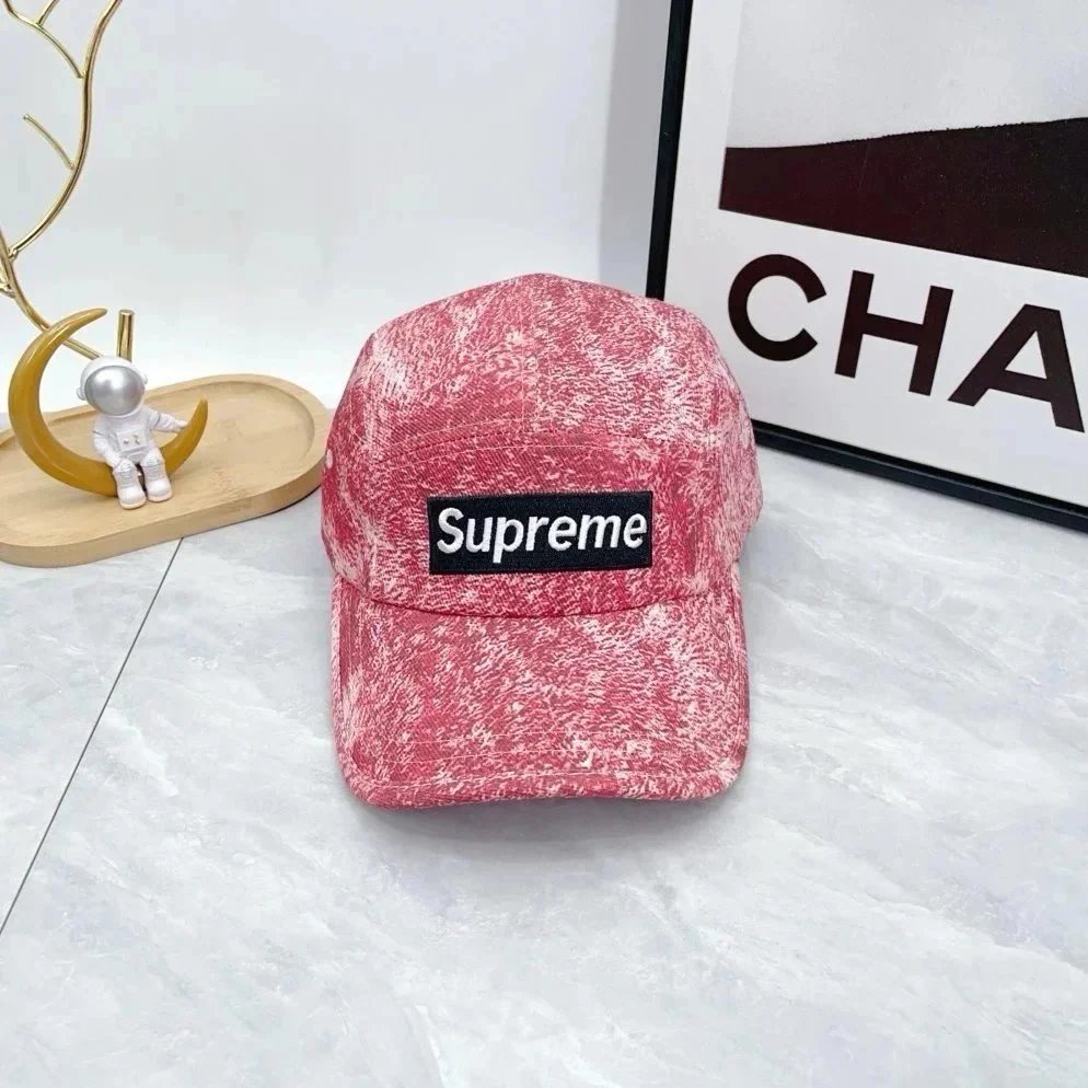 Supreme Hats Distressed Wash Baseball Cap — 6
