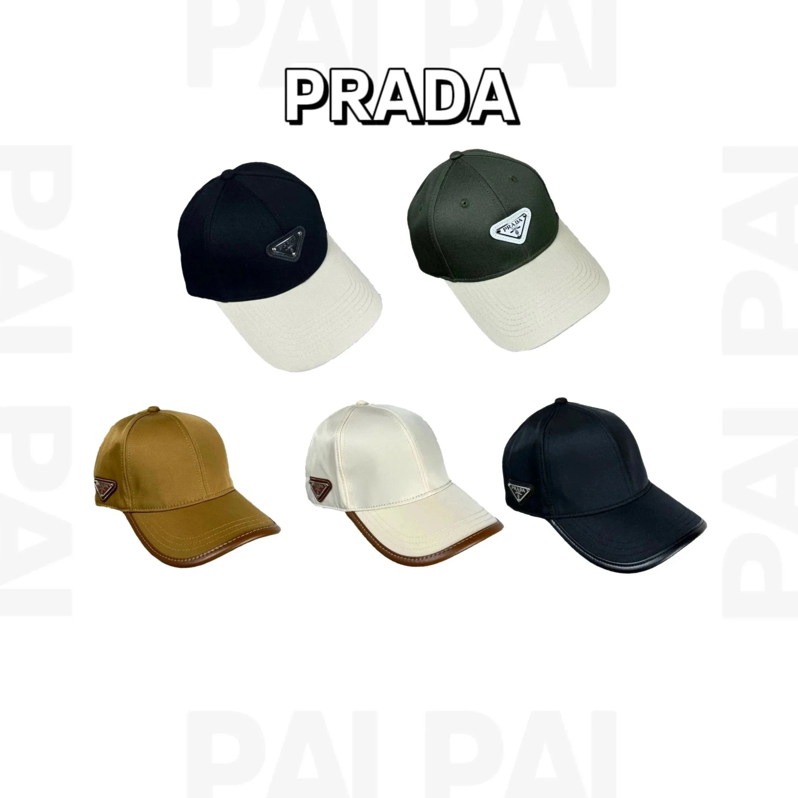 Prada Hats Triangle Plaque Baseball Cap image 1