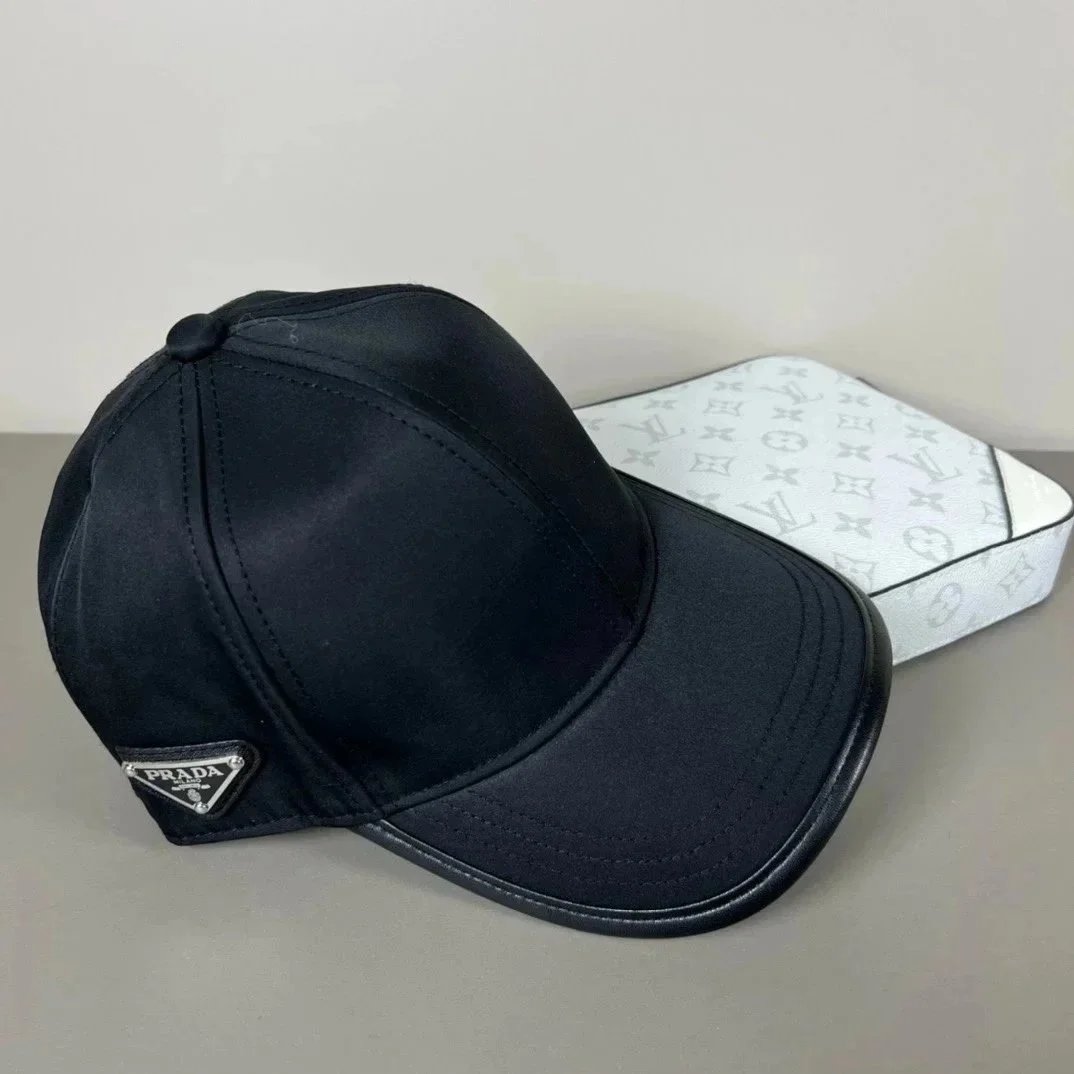 Prada Hats Triangle Plaque Baseball Cap — 6