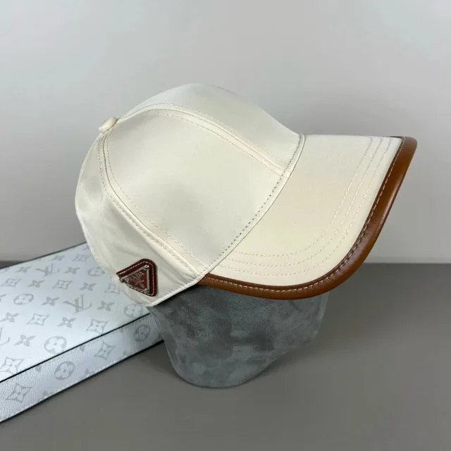 Prada Hats Triangle Plaque Baseball Cap product detail image 28