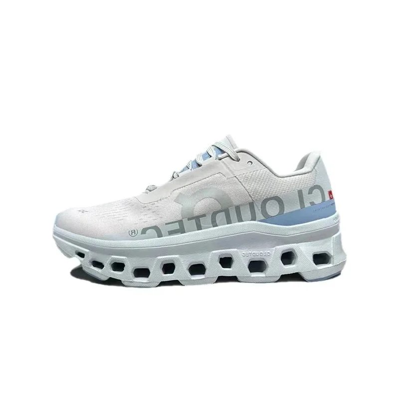 On Sneakers Cloudmonster 1 — White and blue