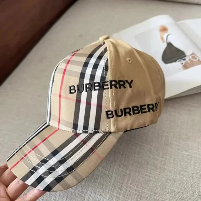 Burberry Hats Check Pattern Baseball Cap product detail image 8